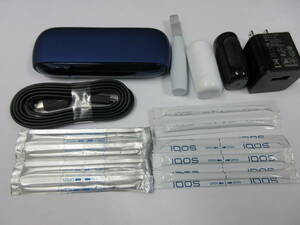 ★☆74776 IQOS 3 Duo アイコス3 デュオ A1406 A1505 ブルー 電子タバコ 充電器付き☆★