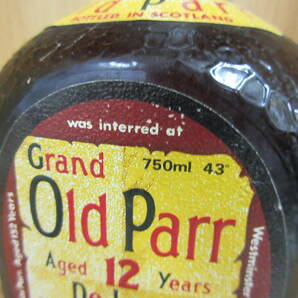 ★☆74582 オールドパー Grand Old Parr デラックス De Luxe ウイスキー 750ml 43％ 未開栓☆★の画像4