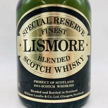 【未開栓】LISMORE 12年 SPECIAL RESERVE FINEST リズモア 12年 スコッチウイスキー 古酒 WH47638_画像3