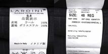 4-YD009【美品】ラルディーニ LARDINI イタリア製 スーツ セットアップ グレー ストライプ 48 メンズ_画像10