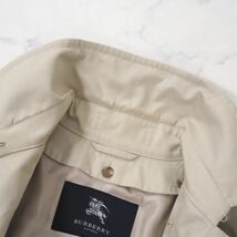 4-YDF033 バーバリー Burberry London トレンチコート ライナー付き ノバチェック ベージュ 38 レディース_画像10