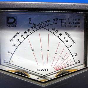 SWR&POWER メーター DAIWA CN-101L ダイワ SWRパワー計 クロスメーター式 1.8～150MHz HF帯 1.5Kwの画像4