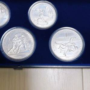 記念コイン メダル 1980年 MOSCOW モスクワ オリンピック 銀貨 5枚 の画像5