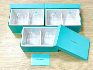 #1373[TIFFANY&Co.] Tiffany pe Agras 3 box . summarize total 6 point tumbler height approximately 9./ diameter approximately 5.5. boxed unused beautiful goods 