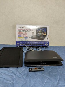 arwinポータブルDVDプレーヤー APD−141F リモコン付き