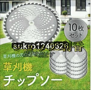 10枚セット 草刈機用チップソー 替刃 外径255mm刃数40P 草刈り機の刃 草刈り用 庭