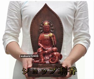 仏像 普賢菩薩 お守り本尊 - 巳年 辰年 ご本尊様 仏様 仏壇総高36CM