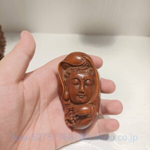 時代彫刻　古美術　精密彫刻　彫刻工芸品　高品質　観音菩薩