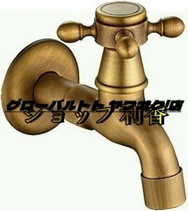 人気新作 水栓 蛇口 銅製 分岐 蛇口 双口 ２口 横水栓 水洗金具 分岐水栓 継ぎ手 洗濯機 庭 ガーデニング 花壇 畑 水まき 散水