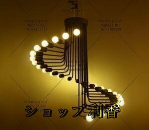 強くお勧め★高品質 華麗 インテリア 装飾 螺旋26灯 ペンダントライト LED シャンデリア 天井 照明器具 ランプ シーリングライト