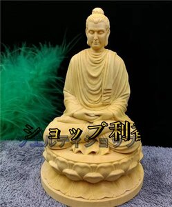 人気の新作★ 極上品 釈迦如来 仏教工芸品 置物 木彫仏像 精密彫刻 釈迦牟尼