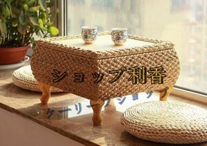 籐編みのベランダのテーブル オンドルのテーブル