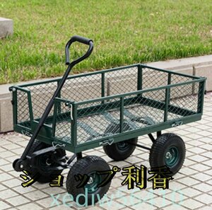 新入荷★品質保証！手押し車！運送車！ 実心タイヤ 積載量が大きい トラック運搬車の貨物カート