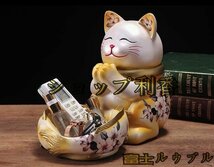 強くお勧め★ 招き猫の置物アイデア家の玄関装飾品の下駄箱の鍵の収納盤 3色選択可_画像5