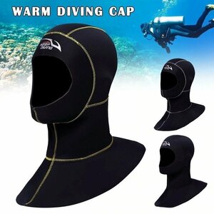 3 мм Neo Plen Diving Food Cap Ladies Men Men Winter Snorkel Weet Cust Cover Cover Scuba Parker