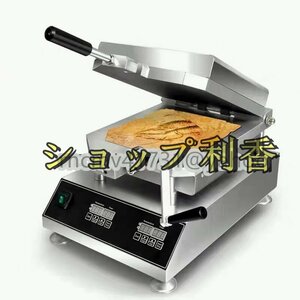 品質保証 電気 イカせんべい せんべい焼き機 プレス式 両面焼き単相 ス デジタルディスプレイ付き 電気式/業務用/飲食店/屋台