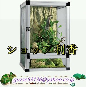  new goods reptiles cage breeding case amphibia for insect breeding container small animals for transparent breeding box ventilation cage small size reptiles assembly type 45*45*80cm