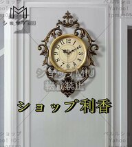 新入荷☆ ヨーロッパ式　応接間　壁掛け時計　静音　飾り物　壁掛け時計　創意　ファクション　簡約　復古　豪華 時計_画像3