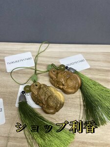 新作 九尾の狐 九尾狐 狐像 狐 掛け物 木彫 美術工芸品 緑起物 贈の物 2点セット