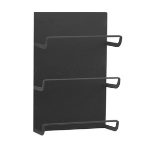 マグネット収納 3段ラック キッチン ツール ラップホルダー カスタマイズ(ブラック)