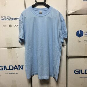 GILDAN ライトブルー XL サイズ 水色 半袖無地Tシャツ ポケット無し 6.0oz ギルダン