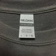 GILDAN チャコールグレー Lサイズ 灰色 半袖無地Tシャツ ポケット無し 6.0oz ギルダン☆_画像2