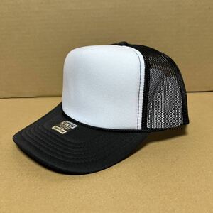 OTTO メッシュキャップ ツートンブラック ホワイトブラック 白黒 BLACK オットー CAP 帽子 ミリタリー USA 無地 野球帽