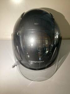 356[ secondhand goods ]125cc and downward HONDA helmet amifine FH1C gun metallic bike meto