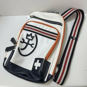 H24963* Castelbajac body bag diagonal .. white group secondhand goods 