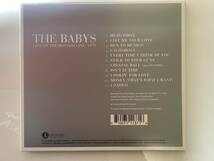 THE BABYS／LIVE AT THE BOTTOM LINE 1979　　新品同様_画像2