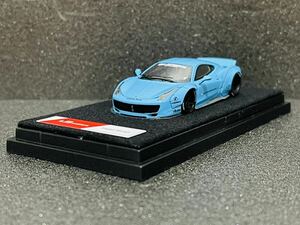 TP LBWK フェラーリ 458 ブルー　ゼロファイター　1/64 ミニカー