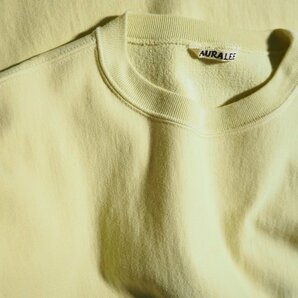 K8155P ●AURALEE オーラリー● オーバーサイズ カットオフ スウェット イエロー 1 A20AP05SM SUPER MILLED SWEAT CUT-OFF P/O シーズンの画像2