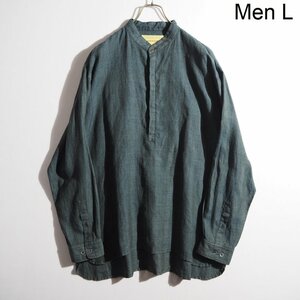 K3650P　▼SEVEN BY SEVEN セブンバイセブン × L'ECHOPPE レショップ▼ 21SS PULLOVER SHIRTS-INDIGO- リネンシャツ インディゴ L 春夏 rb