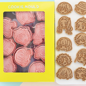 j クッキー型　8個セット　かわいい　アニメ クッキー　　お菓子作り　型抜き　　アイシングクッキー　キャラ弁粘土作り　工作11