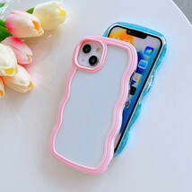 iphone13proケース カーバー TPU 可愛い　波型　　お洒落　軽量 ケース 耐衝撃高品質ライトブルー193_画像7