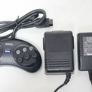 SEGA セガ MEGA DRIVE 2 MEGA-CD メガドライブ2 メガCD HAA-2912 HAA-2502 コントローラー セット アダプター付き 手渡し可能の画像10