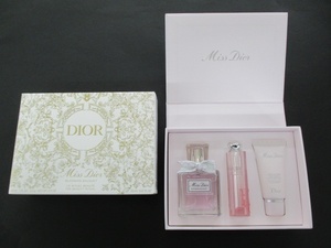 DIOR ディオール ミス ディオール コフレ 2023 限定 香水EDT ハンドクリーム リップグロウ クリスマス ギフト 美品 240408