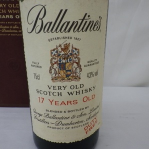 Ballantine`s バランタイン 17年 VERY OLD スコッチウイスキー 750ml 古酒 未開栓 240409の画像3