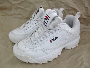 FILA フィラ スニーカー1010153-1FG 白ホワイト24㎝ 中古品 240428