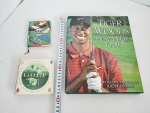 ゴルフ関連洋書3冊　「How I Play Golf」Tiger Woods　「GOLF TALK」　「GOLF 〜A Book of Quotations ・Life on the Links」