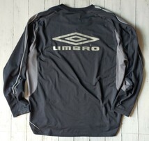 美品 90’s デサント アンブロ UMBRO ピステ【JASPO O】フットサル UBS2822 プルオーバープラクティスシャツ _画像2