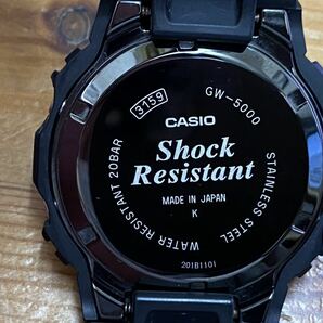 【A-5】動作品 美品 CASIO カシオ G-SHOCK GW-5000 ブラック 電波 タフソーラー デジタル QZの画像7