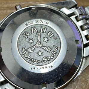 【A-7】動作品 RADO ラドー パープルホース 633.3672.4 デイト AT 自動巻 ゴールド文字盤 メンズ腕時計の画像8