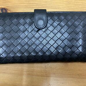 【A-37】 ボッテガヴェネタ BOTTEGA VENETA 長財布 134075 イントレチャート レザー の画像1