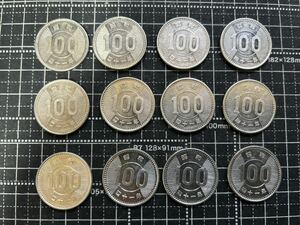 昭和４１年稲穂　１００円銀貨　12枚　美品