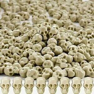 0021-350-01 article limit Halloween equipment ornament Mini plastic Skull head Skull image 50 piece 