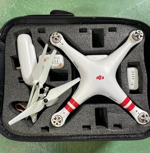 DJI PHANTOMドローン PV331 RC900 リュック型ハードケース付き ドローン ファントム リモコン 現状品 当時物 マニア 通電確認済み 001