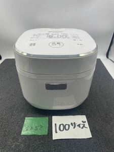 SHARP シャープ 炊飯器 KS-CF05A ジャー炊飯器 3合炊き 2018年製 ホワイト ご飯 家庭家電 生活家電 シンプル 当時物 現状品 u3252