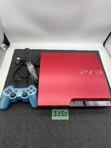 PlayStation3 プレステ3 コントローラー GECHZC2J 本体 SONY CECH-3000B 赤 ゲーム プレイステーション3 レトロ 当時物 通電確認済み u3350