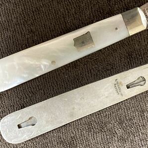 1900年頃、フルーツナイフ、純銀2ブレード、セパレート可能ナイフ、ほぼ未使用品、Rare! Made in England.の画像4